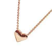 Women\'s Pendant Necklaces Alloy Heart Fashion Golden Jewelry Party 1pc