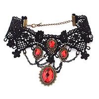 womens choker necklaces vintage necklaces tattoo choker ruby gemstone  ...