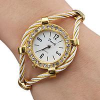 womens watch diamante case elegant strap watch alloy bracelet cool wat ...