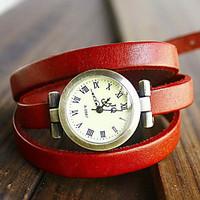 womens watch bohemian multilayered leather bracelet cool watches strap ...