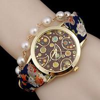Women\'s Bohemia Wind PU Pearl Chain Quartz Watch Cool Watches Unique Watches