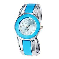 Women\'s Watch Bracelet Watch Blue Round Dial Cool Watches Unique Watches Fashion Watch Strap Watch