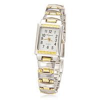 womens rectangle dial alloy band quartz analog wrist watch cool watche ...