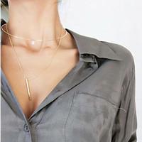 Women\'s Choker Necklaces Pendant Necklaces Jewelry Jewelry Copper Rhinestone Tassel Tassels Euramerican Fashion Personalized Gold Jewelry