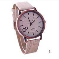 Women\'s Fashion Personality Wood Style Restoring Ancient Ways Quartz Watch