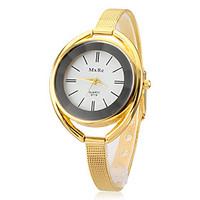 womens alloy round dial gracile band quartz analog wrist watch assorte ...