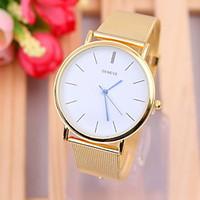 Women\'s Fashion Watch Bracelet Watch Quartz Alloy Band Silver Gold