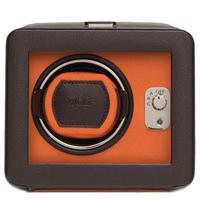 Wolf Windsor Single Winder With Cover Brown/Orange