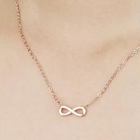 Women\'s Pendant Necklaces Titanium Steel Bowknot Basic Fashion Gold Jewelry Daily Casual 1pc