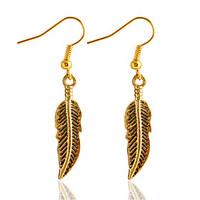 Women\'s Drop Earrings Jewelry Unique Design Heart Euramerican Fashion Vintage Alloy Leaf Jewelry ForParty Special Occasion Halloween