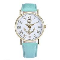 womens fashion watch quartz leather band black white blue brown green