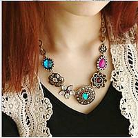 womens statement necklaces alloy simulated diamond fashion jewelry wed ...
