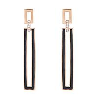 Women Drop Earrings Jewelry Geometric Square Party Daily Alloy 1 pair Gold Silver