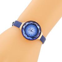 Women Fashion Watch Quartz PU Band Vintage Casual Black Blue Brown Blue Coffee Black