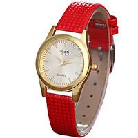 Women\'s Fashion Watch Wrist watch / Quartz Leather Band Cool Casual Black White Red Pink