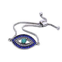 womens chain bracelet jewelry friendship gothic alloy evil eye blue je ...