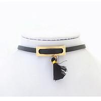 Women\'s Choker Necklaces Jewelry Jewelry Alloy Euramerican Fashion Personalized Black White Jewelry For Party Special Occasion Gift 1pc