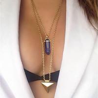 womens pendant necklaces crystal alloy tassels fashion simple style go ...