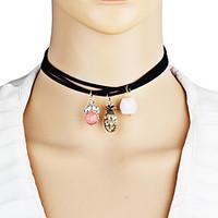 womens pendant necklaces geometric pear drop fabric alloyunique design ...