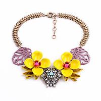 womens strands necklaces flower chrome personalized luxury yellow jewe ...