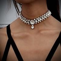 Women\'s Choker Necklaces Pendant Necklaces Statement Necklaces Imitation Diamond Pearl Rhinestone Simulated Diamond AlloyBicone Shape