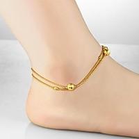 Women\'s Anklet/Bracelet Gold Plated 18K gold Unique Design Fashion Jewelry Gold Women\'s Jewelry Daily Casual 1pc