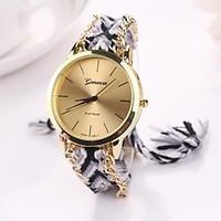 Women Big Circle Dial National Hand Knitting Brand Luxury Lady Watch CD-283 Cool Watches Unique Watches
