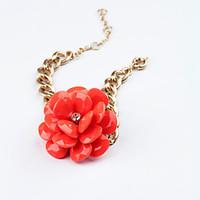 womens chain bracelet jewelry friendship fashion alloy flower red jewe ...