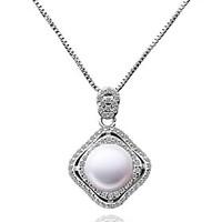womens pendant necklaces chain necklaces imitation pearl aaa cubic zir ...
