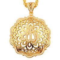 Women\'s Pendants AAA Cubic Zirconia Circle Geometric Zircon Copper Flower Style Jewelry For Party Halloween Daily Casual Sports 1 pc