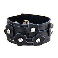 Women\'s Bangles Jewelry Fashion Punk Leather Alloy Round Jewelry For Special Occasion Sports 1pc