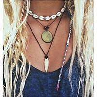 Women\'s Choker Necklaces Jewelry Single Strand 100% Cotton Euramerican Handmade Fashion Personalized White Jewelry For Daily Casual 1 pcs