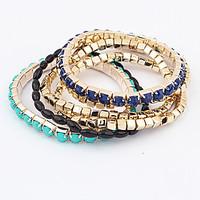 womens wrap bracelet jewelry fashion gem alloy irregular jewelry for p ...