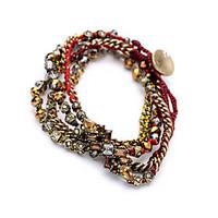 Women\'s Wrap Bracelet Jewelry Friendship Fashion Alloy Round Red Jewelry For Wedding Anniversary 1pc
