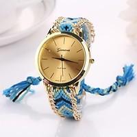 Women Big Circle Dial National Hand Knitting Brand Luxury Lady Watch CD-282 Cool Watches Unique Watches Fashion Watch