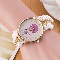 Women\'s Sport Watch Dress Watch Fashion Watch Wrist watch Large Dial Quartz Fabric Band Charm Multi-Colored