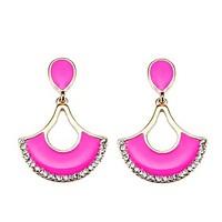 womens drop earrings geometric bohemian arylic alloy candy color jewel ...