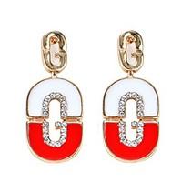 Women\'s Drop Earrings Bohemian Initial Jewelry Arylic Alloy Heart Cut Jewelry For Party Daily Casual Stage 1 pair