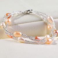 womens pearl strand bracelet