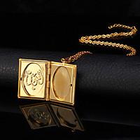 Women\'s Pendant Necklaces Lockets Necklaces Copper Gold Plated 18K gold Fashion Jewelry Wedding 1pc