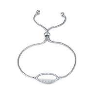Women\'s Chain Bracelet Friendship Fashion Zircon Oval Jewelry For Anniversary Gift Valentine Christmas Gifts 1pc
