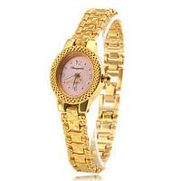 Women\'s Fashionable Style Alloy Analog Quartz Bracelet Watch (Gold) Cool Watches Unique Watches