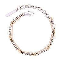 Women\'s Chain Bracelet Friendship Fashion Alloy Round Gold Jewelry For Anniversary Gift Valentine 1pc