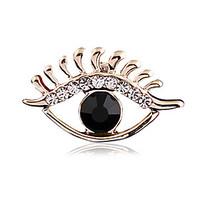 Women\'s Fashion Alloy/Rhinestone/Gem Eye Brooches Pin Party/Daily Scarf Clips Jewelry Accessory 1pc