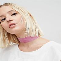 Women\'s Choker Necklaces Jewelry Single Strand Fabric Basic Euramerican Fashion Personalized Simple Style Blushing Pink Black Jewelry For