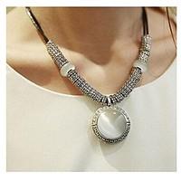 womens pendant necklaces statement necklaces agate leather fashion sim ...