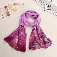 Women Chiffon Scarf, Cute / Work / Casual