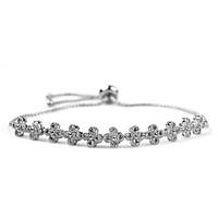Women\'s Chain Bracelet Zircon Cubic Zirconia Fashion Luxury Jewelry Leaf Silver Golden Rose Gold Jewelry 1pc