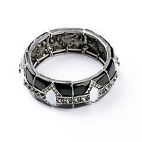 Women\'s Bangles Jewelry Friendship Fashion Alloy Round Black Jewelry For Birthday Gift Valentine 1pc