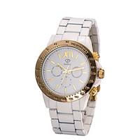 Women\'s Ceramic White Band Analog Quartz Japan PC Wrist Watch Jewelry Cool Watches Unique Watches Strap Watch